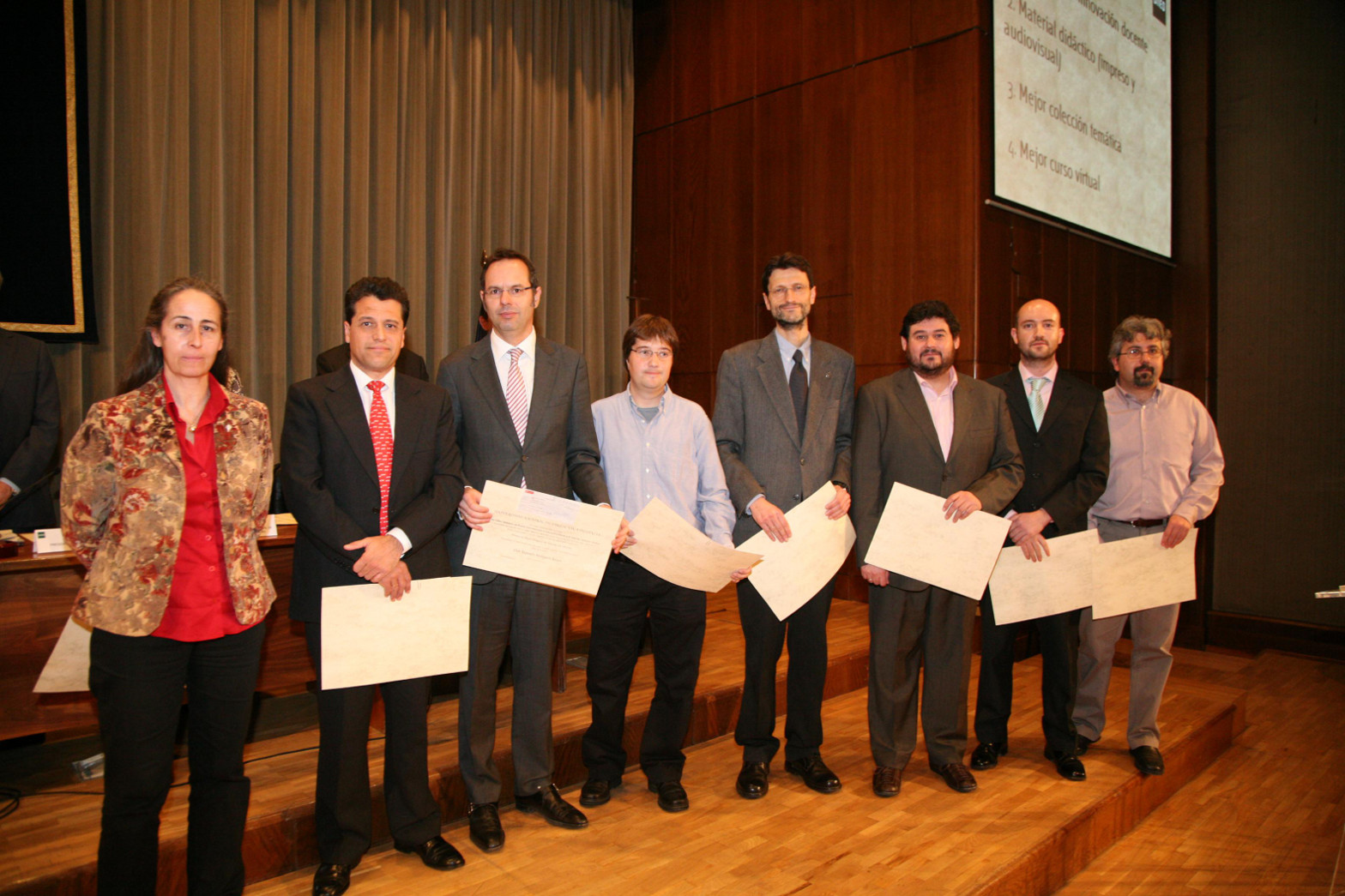 Foto de la entrega de Premios del Consejo Social de la UNED de 2011 Foto de la entrega de Premios del Consejo Social