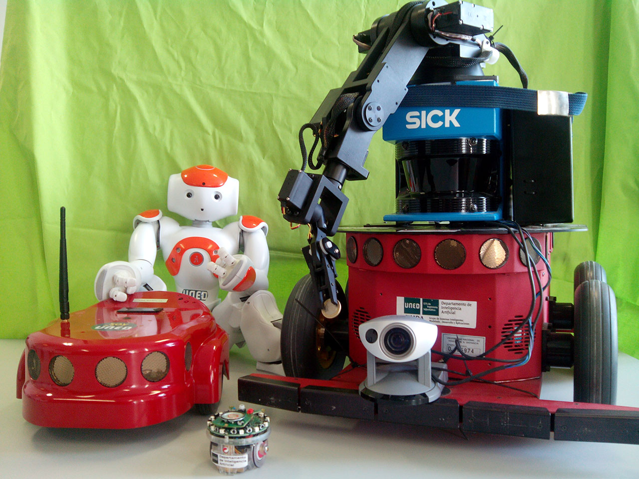 Robots del laboratorio